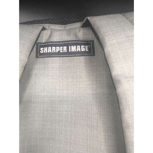 Sharper Image Gray Backpack Laptop Bag w/ Battery Waterproof Protector - Picture 5 of 6